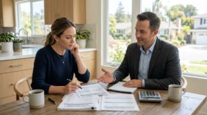 Realtor guiding buyer on seller credit after inspection